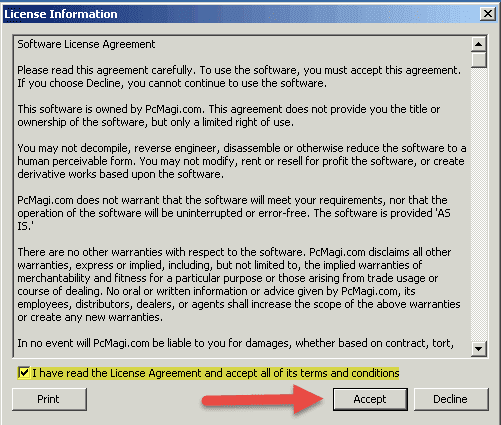 computer cleanup license agreement